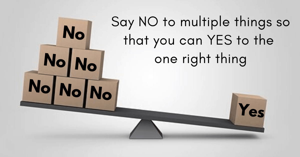saying yes/no in decision making